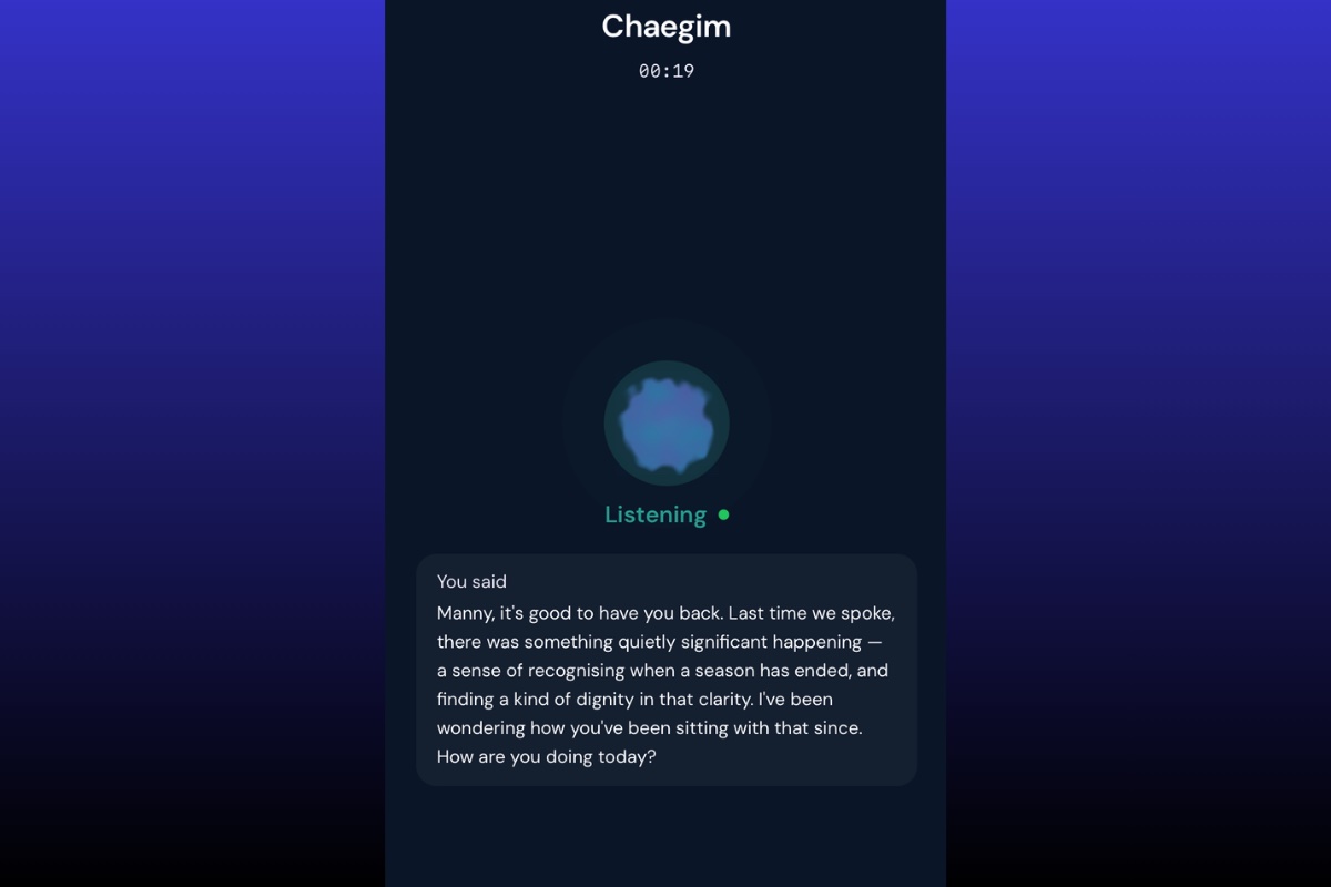 Chaegim My Space voice conversation